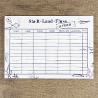 City, country, river & fish game block