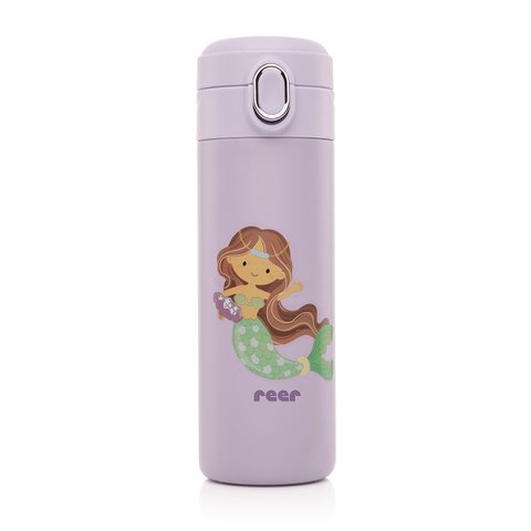 Kids drinking bottle with straw 350ml,purple