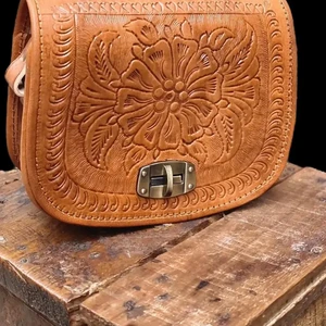 Moroccan Leather Messenger Bag Leather Shoulder Bag