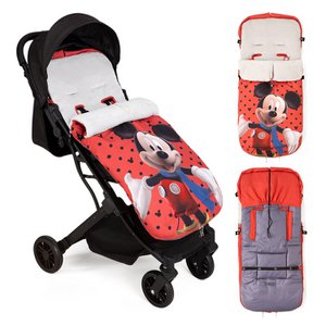 Universal Footmuff Waterdight 46x105 cm - Korallenfleece - Mod. Mickey