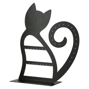 Jewelry stand cat Mila Schwarz H. 26 cm, ve 4