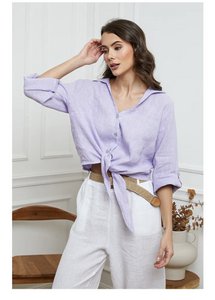 Linen shirts tied at the waist REF. 2202