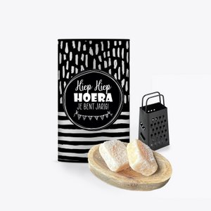 Gift set Amber cubes - Hip Hip Hooray It's your birthday