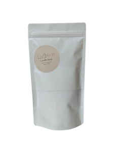 Brennende Sandkerze – Weiß