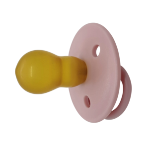 Round Pacifier Latex 6m Rose 2 pcs