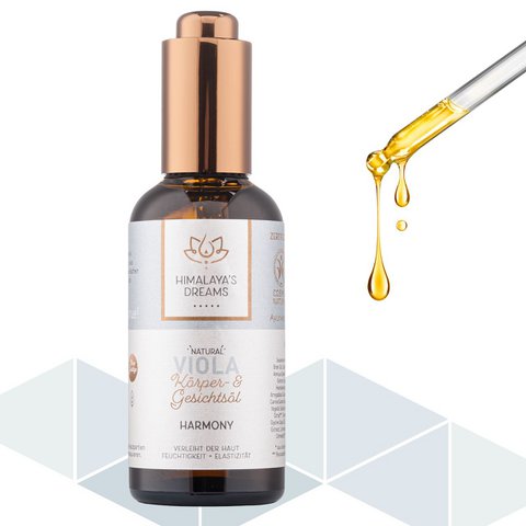 Ayurveda lichaams- en gezichtsolie Viola/Harmony 100ml