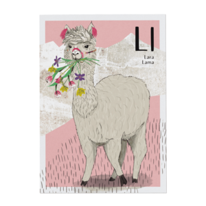 ABC Karte - L wie Lara Lama