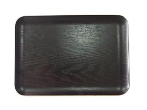 Teaclassix Rechthoekig dienblad 27x20cm, wilgenfineer, zwart, anti-slip