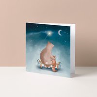 Wenskaart | Beer en vos