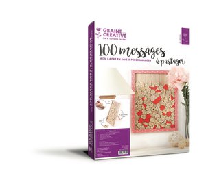 100 BERICHTEN TE DELEN IN HOUT 300x420x20mm