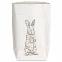 Paperbags Small weiss, HASE STEHEND, taupe