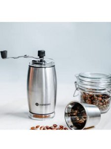 Manuelle Hand-Kaffeemühle mit Keramikmahlwerk und stufenloser Mahlgradeinstellung