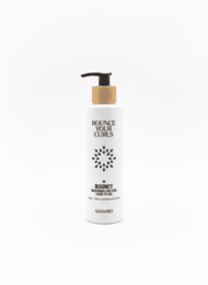  Bouncy marshmallow-infused leave-in hair gel with floral scent and moisturizing properties.