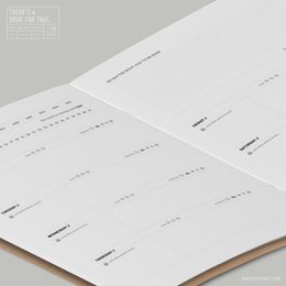 Cuaderno de papelería planificador semanal