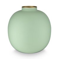 Vase Metal Matt Bright Green 23cm
