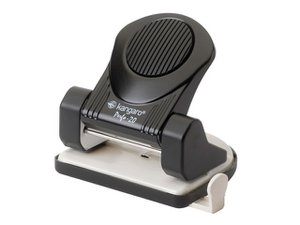 Hole punch Kangaro perfo 20 black max 20 sheets, with guide, 0.55mm