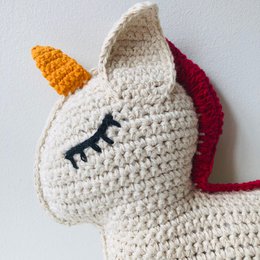 Luna-Leena unicorn cuddle rainbow - organic cotton - 0+ - hand crocheted in Nepal