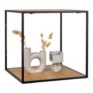 Vita Wandplank - eikenlook, zwart, 36x36x36cm