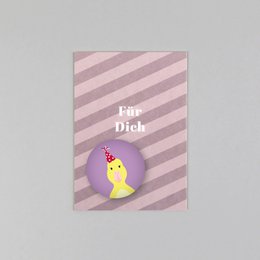  Colorful leopard-patterned magnet with postcard, featuring a pink heart shape.