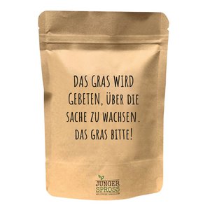 The grass is asked ... (lawn seeds)