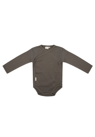 Langarm-Ripp-Body – Dusty Olive