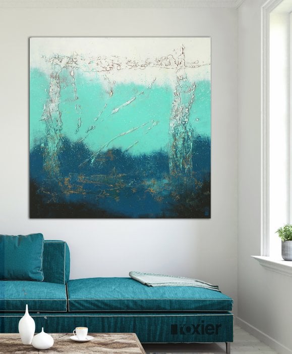 Schilderij - Oceanic Square Light
