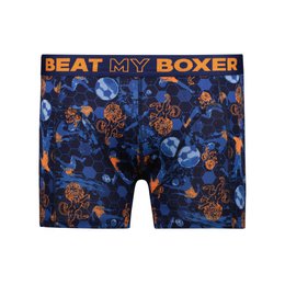  Men's boxer shorts with a bold, patterned design featuring the text "Beat my Boxer". The boxer shorts are made of a soft, comfortable material and come in a range of sizes.