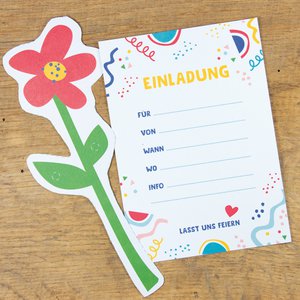 Postkarte "Einladung" aus Recyclingpapier