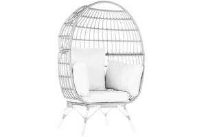 METALEN SYNTHETISCHE RATTAN Fauteuil 99X71X147 MET KUSSEN MB201970