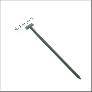 Price pin - green - 30 cm - 25 pieces