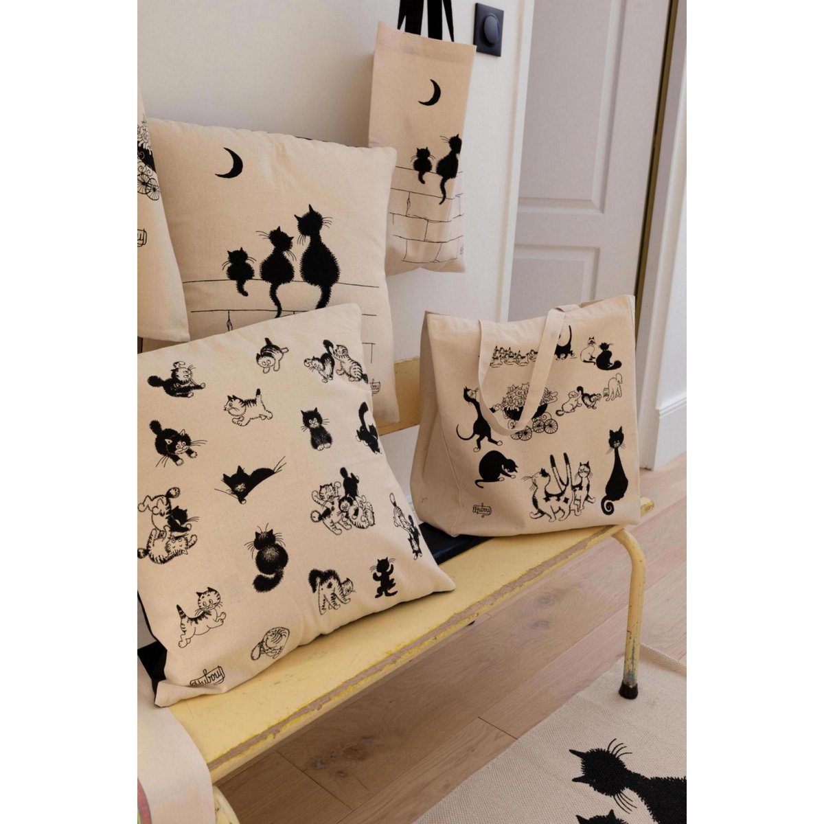 Winkler Toalla De Manos Dubout Chat Papillon Marfil Diamètre 60