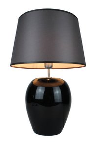 Tafellamp keramiek zwart 35 cm