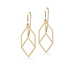 Oorbellen "Cubica" | Bronzen