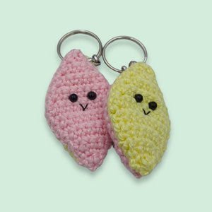 Bacon Diamond keyring