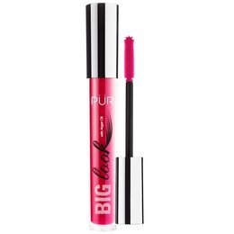Vibrant pink mascara with a sleek, volumizing wand for bold, dramatic lashes.