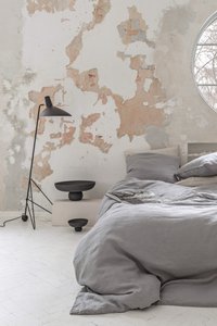 Bettwäsche-Set aus Leinen / Mist