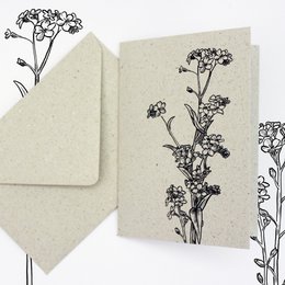 Envelop van graspapier, minikaart