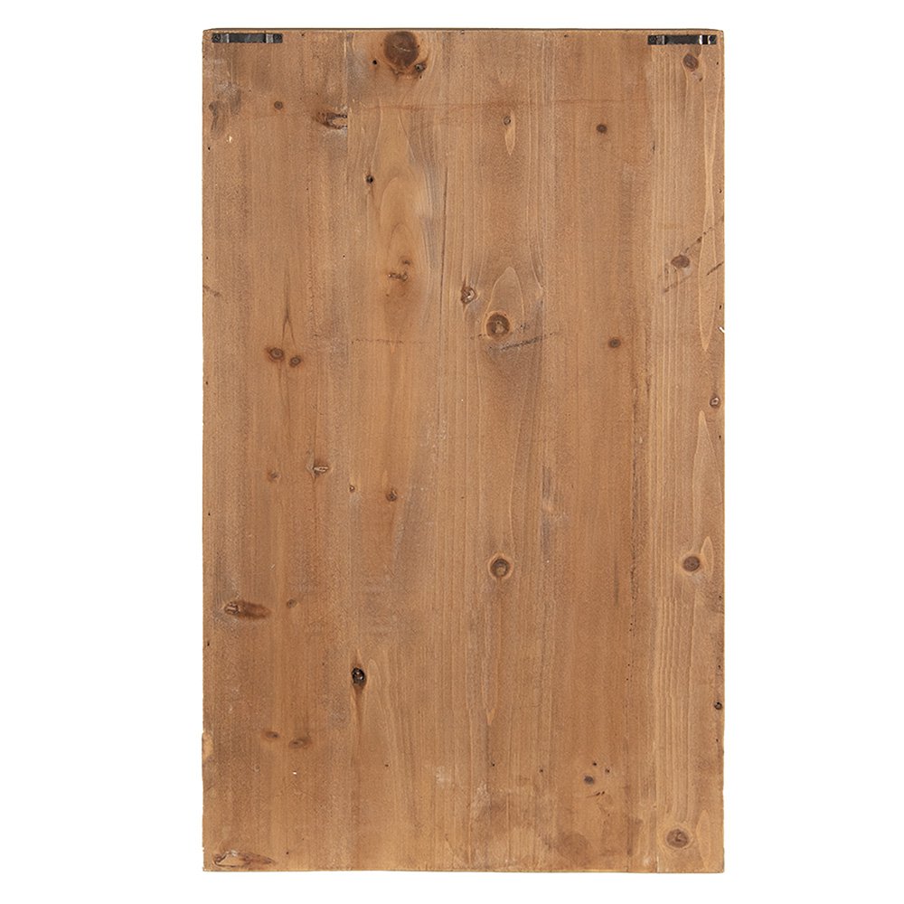 Wandrek 71 cm Bruin Zwart Hout Muurrek