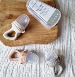 Fruit Feeder Pacifier - Beige Dotted