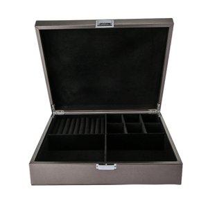 Schmuckschachtel Metallic Silber groß