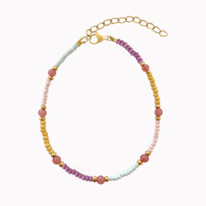 Anklet beads in pastel colors