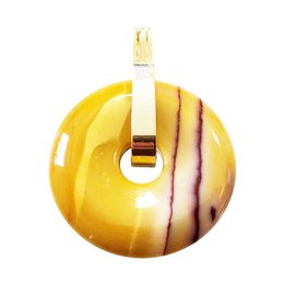 Mookaite Pendant - Chinese PI or Donut 30mm