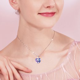 Collana cuore viola