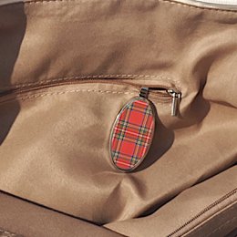 Tartan rosso: telefono magnetico e portachiavi di design, per borsa, auto, casa