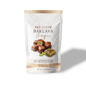 Baklava Dragee – Milk Chocolate Covered Pistachio Baklava Dragee
