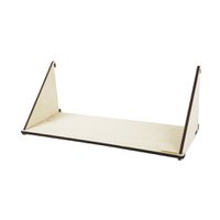 Sustainable wall rack FENCY - shelf laser double (39x16 cm)