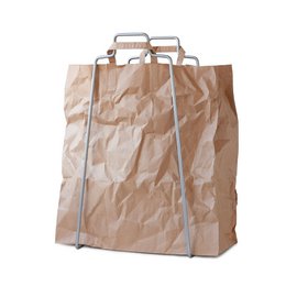 HELSINKI paper bag holder silver