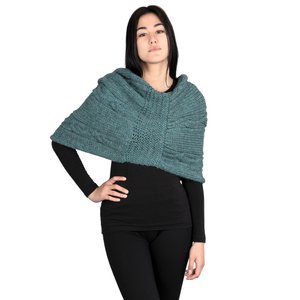 THELMA - Double-braided shawl collar in alpaca wool