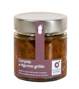 Grilled vegetable compote 180g