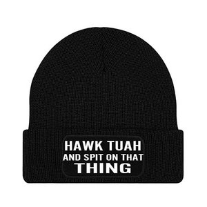 Beanie black HAWK TUAH